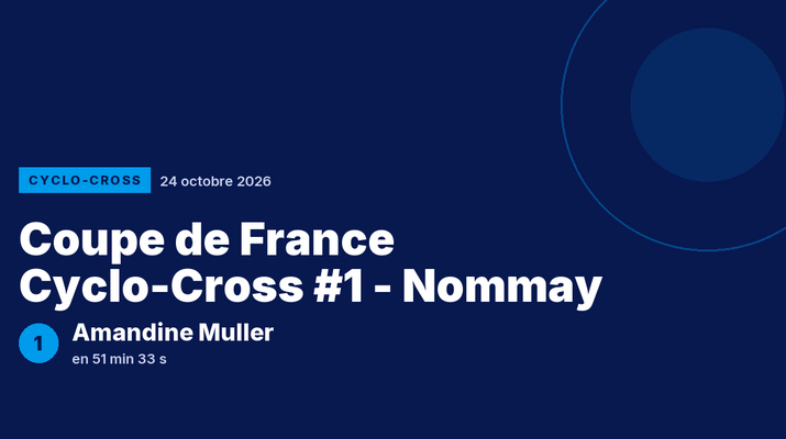 Coupe de France Cyclo-Cross #1 - Nommay : Amandine Muller victorieuse