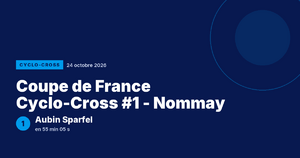 Coupe de France Cyclo-Cross #1 - Nommay : Aubin Sparfel vainqueur