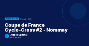 Coupe de France Cyclo-Cross #2 - Nommay : Aubin Sparfel vainqueur