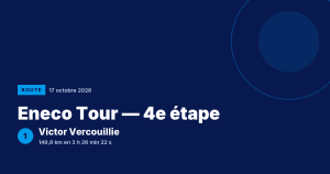 Eneco Tour : Victor Vercouillie vainqueur