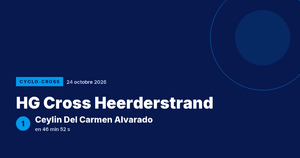 HG Cross Heerderstrand : Ceylin Del Carmen Alvarado victorieuse