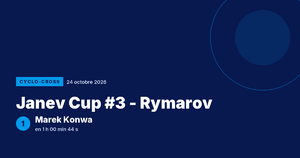 Janev Cup #3 - Rymarov : Marek Konwa vainqueur