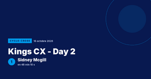 Kings CX - Day 2 : Sidney Mcgill victorieuse