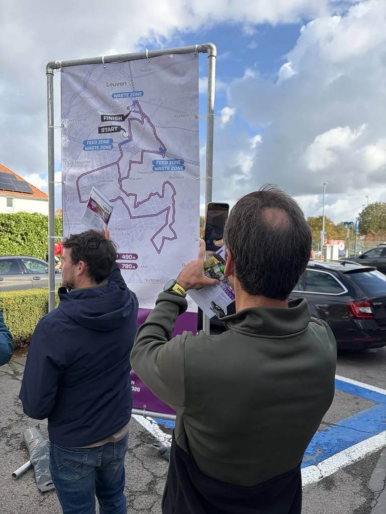 Plan du parcours de la manche UCI Gravel World Series de Leuven 2026. Un tracé étudié dans le détail, reflet d’un gravel moderne de plus en plus tourné vers la performance, la stratégie et l’efficacité.