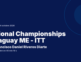 National Championships Paraguay ME - ITT : Francisco Daniel Riveros Diarte vainqueur