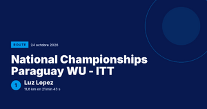 National Championships Paraguay WU - ITT : Luz Lopez victorieuse