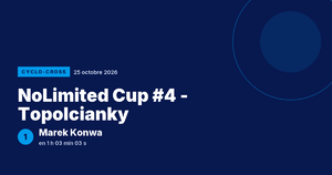 NoLimited Cup #4 - Topolcianky : Marek Konwa vainqueur