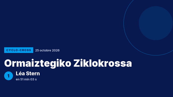 Ormaiztegiko Ziklokrossa : Léa Stern victorieuse