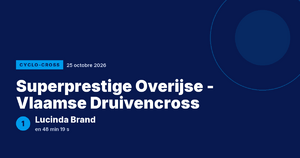 Superprestige Overijse - Vlaamse Druivencross : Lucinda Brand victorieuse