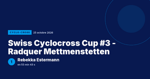 Swiss Cyclocross Cup #3 - Radquer Mettmenstetten : Rebekka Estermann victorieuse