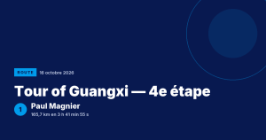 Tour of Guangxi : Paul Magnier vainqueur