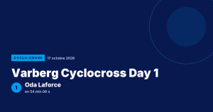 Varberg Cyclocross Day 1 : Oda Laforce victorieuse