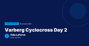 Varberg Cyclocross Day 2 : Oda Laforce victorieuse
