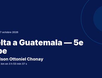 Vuelta a Guatemala : Wilson Ottoniel Chonay vainqueur