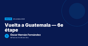 Vuelta a Guatemala : Óscar Hernán Fernández vainqueur