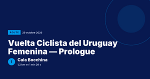 Vuelta Ciclista del Uruguay Femenina : Cala Bocchina victorieuse