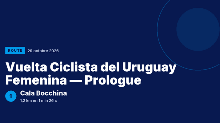 Vuelta Ciclista del Uruguay Femenina : Cala Bocchina victorieuse